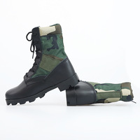 WANZHUO Chaussures de randonnée en plein air pour hommes antidérapantes et résistantes à l'usure Jungle Camouflage Bottes tactiques du désert Botas De Cuero