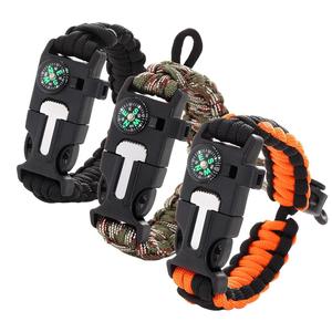 Braccialetto di <span class=keywords><strong>Sopravvivenza</strong></span> KongBo USA con Accendifuoco in Pietra Naturale e Paracord Regolabile di Alta Qualità - Product Image 1