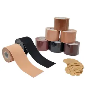 10cm*5m Boob Tape Elastic Tape With Breathable Silicone Cohesive Bandage For Nipple Cover And Sagging Correction