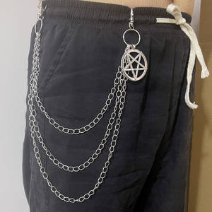 Chaîne de taille en métal style punk, multi-couches, en alliage de zinc, pour hommes et femmes - Product Image 2