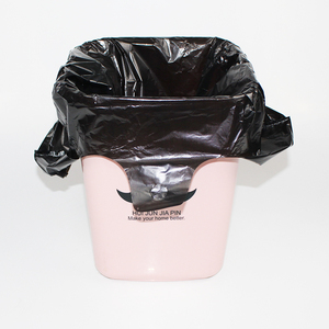 Wholesale Black PE T-Shirt Bag Recycled Materials Supermarket & Exhibition Use Custom Sizes ISO9001 Certified China Manufacturer - Product Image 4