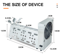 Machine de ventilateur de refroidissement électrique à détection automatique de gaufre à bulle d'oeuf entièrement en acier inoxydable 5-15 secondes affichage de plaquette de refroidissement rapide avec CE
