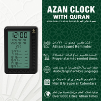 Jam dinding Azan LED Digital Islami, desain baru Muslim