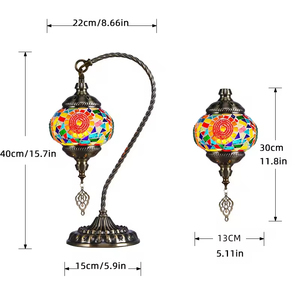 <span class=keywords><strong>Kit</strong></span> de bricolage artisanal de style turc, <span class=keywords><strong>lampe</strong></span> de table en mosaïque turque faite à la main pour les activités parent-enfant - Product Image 2