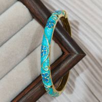 Nouveau bracelet à maillons en alliage plaqué or, motif floral, style ethnique rétro, luxe léger, sensation haut de gamme