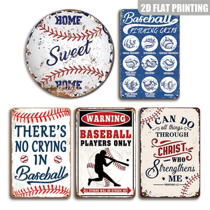 Guida alle impugnature per il lancio nel baseball, targa in metallo vintage, decorazione da parete per allenatori e giocatori - Product Image 1