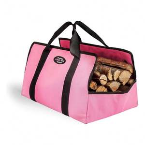 Échantillon gratuit : Sac de transport en toile cirée pour bûches de bois de chauffage avec sangles de fixation, idéal comme cadeau de Noël - Product Image 4