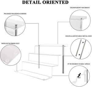 Estante de acrílico transparente de 4 niveles <span class=keywords><strong>para</strong></span> estantes de exhibición Premium de Lego Display - Product Image 3