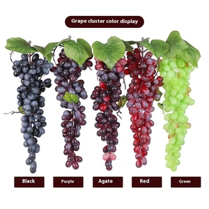 LUYI-Premium <b>Artificial</b> Grape Skewers multi-size grape Simulated Fruits Plastic Fakes Fruit Decorative Pendants - Product Image 4