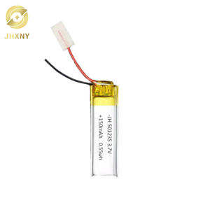 Low price <span class=keywords><strong>3</strong></span>,7 V lipo battery 501235 150mah 170mah Li-Ion polymer rechargeable battery with wire Headphones for bluetooth - Product Image 1