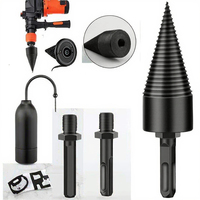 Lot de 4 forets à bois en acier rapide, forets de centrage électriques, finition oxyde noir, tige de 32 mm, longueur de 9 cm pour le perçage