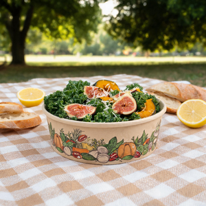 Wholesale Disposable Natural Kraft 8oz 12oz 16oz Biodegradable Recyclable Custom Printed <b>Paper</b> Salad <b>Bowls</b> for Restaurant Party - Product Image 1