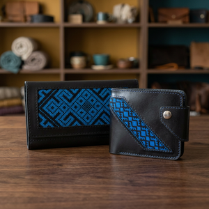 Cartera Trifold de Cuero PU de Diseño Exclusivo para Hombre, con 14 Ranuras para Tarjetas, Bolsillo Frontal, Decoración Floral, Cierre de Cremallera, Ranura para Monedas, Impermeable - Product Image 3