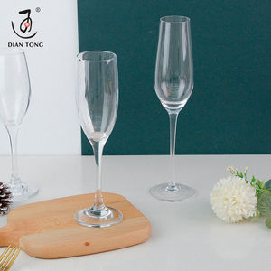 Flûtes <span class=keywords><strong>à</strong></span> champagne en verre de 220 ml, personnalisables avec logo gravé, en gros, pour mariage et restaurant - Product Image 3