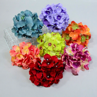 27 têtes de fleurs d'hortensia artificielles pour la décoration murale de mariage et de fête
