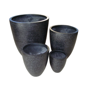 Grands pots à fleurs en fibre de verre pour l'intérieur et l'extérieur, décoration de jardin et de maison, design moderne, légers, durables, prix d'usine, faible MOQ - Product Image 1