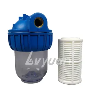 5 10 inch Backwash Water Filter / Polyphosphate crystal Filter with housing