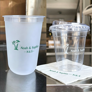 Vasos PET Transparentes en Forma de U de 9oz, 90mm/95mm, 12oz/16oz, con Logotipo Personalizado, Biodegradables, para Bebidas Frías, Café, Smoothies, Té con Leche, para Llevar, Bodas - Product Image 1