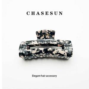 Vente en gros <span class=keywords><strong>Japon</strong></span> et Corée <span class=keywords><strong>du</strong></span> Sud pince requin femme pince tête arrière pince à cheveux banane en plastique pince à cheveux griffe - Product Image 4