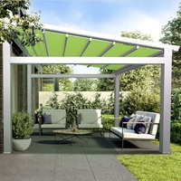 Système de pergola motorisée pliante en aluminium pour extérieur, pergola rétractable pour patio, pergola extérieure de haute qualité