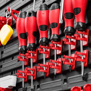 Strumento officina 1152X780mm mensola a muro 55 pz contenitori in plastica e scatole portautensili con accessori per foratura - Product Image 4