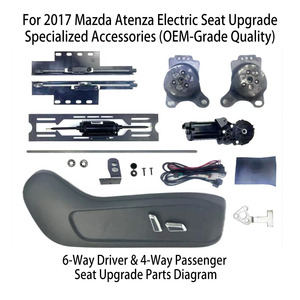 Accessoires de Sièges Électriques Durables pour Mazda 6 Atenza 2017 - Sièges Avant Réglables 6 Voies/4 Voies, Conversion Plug & <span class=keywords><strong>Play</strong></span> de Luxe - Product Image 3