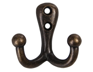 Antique Bronze Kẽm Hợp Kim Tủ Quần Áo Treo Móc Quần Áo Tổ Chức Phía Sau Cửa Móc Áo Cho Áo Khoác Cổ Điển Kim Loại Móc Đôi - Product Image 1