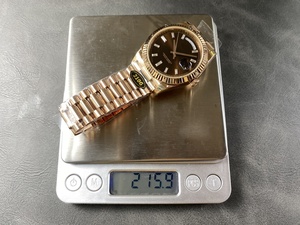 Reloj Mecánico Impermeable de la Mejor Calidad, 40 mm, Fábrica KF, Acero 904L, Movimiento 2836, 228235, Peso 215 g, Oro Rosa, Diamantes - Product Image 6