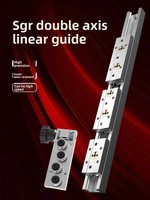 Bloc CNC avec guide linéaire double axe intégré SGR10 15N 20 25 35 avec curseur de verrouillage SGB et chariot à rouleaux en acier