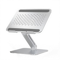 Support d'ordinateur portable rotatif réglable en alliage d'aluminium, rehausseur de bureau pour ordinateur