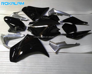 Kit de carénage noir argenté pour Honda VFR1200 2010 <span class=keywords><strong>2011</strong></span> 2012 2013 Carrosserie <span class=keywords><strong>VFR</strong></span> <span class=keywords><strong>1200</strong></span> 10 11 12 13 Pièces de moto ABS - Product Image 1