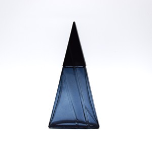 Chai thủy tinh đựng mỹ phẩm cao cấp 90ml, thiết kế xe ba bánh sang trọng, kèm vòi bơm đen - Product Image 1