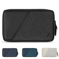 Pochette d'organisation électronique de voyage personnalisée OEM avec poche d'accès en toile durable pour câbles, chargeurs, cartes SIM et plus encore