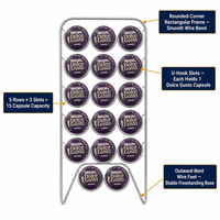 Support à capsules de café Cactus, 52 compartiments, double face, rotatif, en métal, organiseur de capsules de café, support de rangement pour capsules Nespresso, comptoir