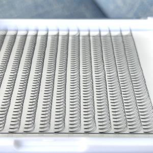 Extension ciglia vassoi <span class=keywords><strong>jumbo</strong></span> nero più scuro 3D premade fan 640 fan private label ciglia a stelo corto - Product Image 5