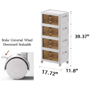Kitchen Wardrobe Living Room Storage <b>Box</b> Multipurpose Plastic Cabinet Bedroom Collapsible Foldable Organizer Clothing <b>Bedding</b> - Product Image 3