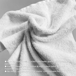 Paños de trapo de algodón blancos - 100% algodón, ideales para limpiar maquinaria de taller - Product Image 4