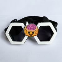 Baikang 3036 Lunettes d'Halloween pour animaux de compagnie, Lunettes de soleil pour chats, Lunettes pour chiens de taille moyenne et grande, Lunettes de protection pour chiens