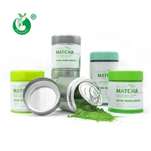 OEM Private Label Bio grün zeremonielles Matcha Pulver in Dose verzinnt