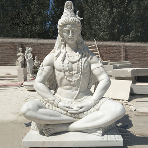 Escultura Religiosa India de Ganesha, Estatua de Ganesha de Mármol Blanco de Tamaño Real, Dios Hindú, Estatua del <span class=keywords><strong>Señor</strong></span> Ganesha - Product Image 4