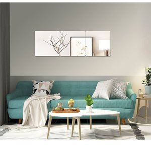 Espejo Adhesivo de Pared Acrílico de 42*27cm para Decoración de Sala de Estar, Dormitorio u Oficina, Adhesivo de Pared Reflectante - Product Image 5