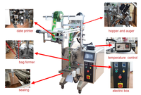 Machine de remplissage par pesage de poudre multi Feeder farine de blé maïs poudre d'amidon de maïs machine automatique d'emballage de sac couscous