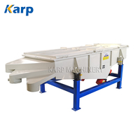 Tamis vibrant linéaire de 2 tonnes en acier au carbone, tamis vibrant à haut rendement pour minerai, vibro-tamis
