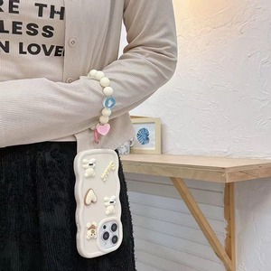 Carino bella cassa del telefono posteriore per <span class=keywords><strong>Samsung</strong></span> A03S <span class=keywords><strong>A02S</strong></span> M02S A04 A55 A35 adatto donna ragazza con braccialetto - Product Image 6