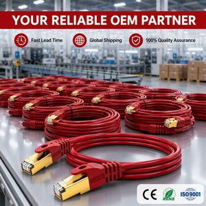 Cable Ethernet LAN Industrial Cat7 SFTP 10Gbps OFC, Conector <span class=keywords><strong>RJ45</strong></span> Chapado en Oro, <span class=keywords><strong>Colores</strong></span> Personalizados, Cable de Conexión para Servidor en la Nube Empresarial - Product Image 6
