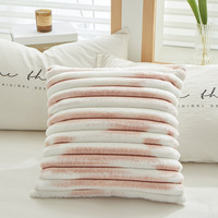 Housses de coussin moelleuses tie-dye décoratives pour la maison, hiver épais velours décorer housse de coussin taies d'oreiller pour la maison