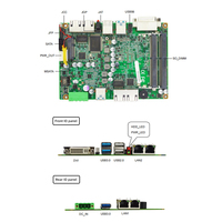Carte mère industrielle embarquée ITX monocanal Adicomp 3,5 pouces avec processeur Intel I7-7500U, DDR4, M.2, WIFI 4G 5G, SATA, USB, COM