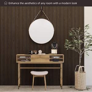 パーソナライズされたカラフルな木製スラット音響パネル装飾音響パネル内部天井壁用防音 - Product Image 6