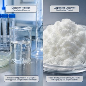 Polvere Liofilizzata di Lisozima <span class=keywords><strong>Naturale</strong></span> 98% Purezza LP-76, Polvere di Enzima Lycopene Puro LP-76, Agente Antimicrobico <span class=keywords><strong>Naturale</strong></span> - Product Image 2