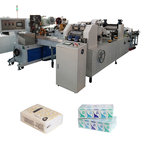 Línea de máquina de producción de toallas de tejido facial en relieve completamente automática Línea de producción de servilletas de papel de rollo de papel higiénico pequeño - Product Image 4